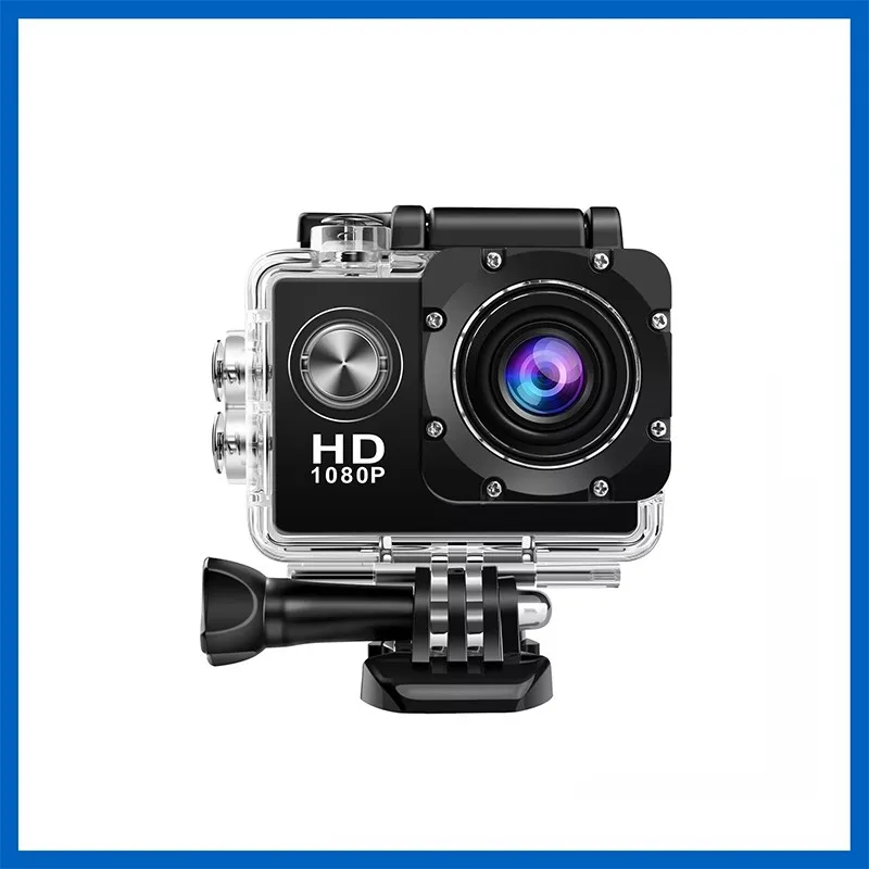 Mini Sports Camera 1080p 12mp Black Full Hd 30m/98ft Underwater Waterproof Action Portable Live Streaming | Электроника