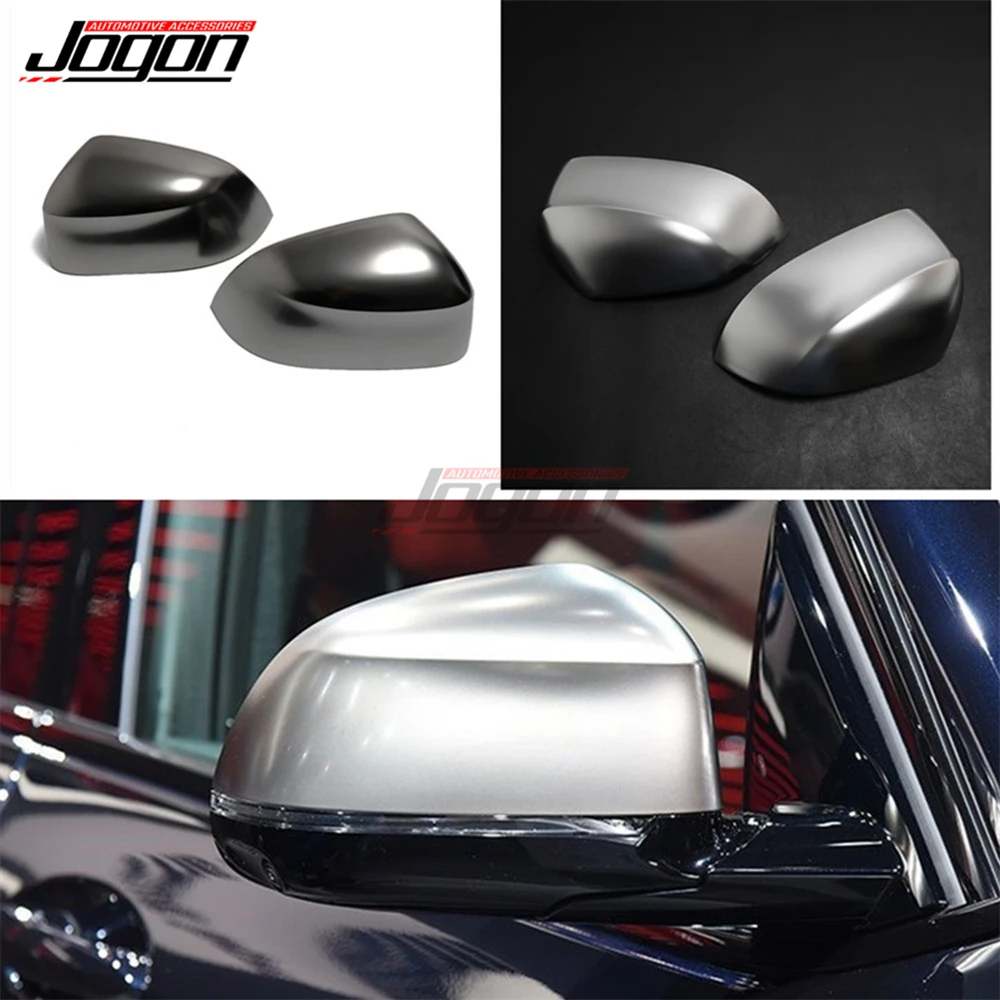 

For BMW X3 G01 2018 2019 X4 G02 X5 G05 X6 X7 G07 Side Wing Rear View Rearview Mirror Cover Trim Silver Cerium Grey
