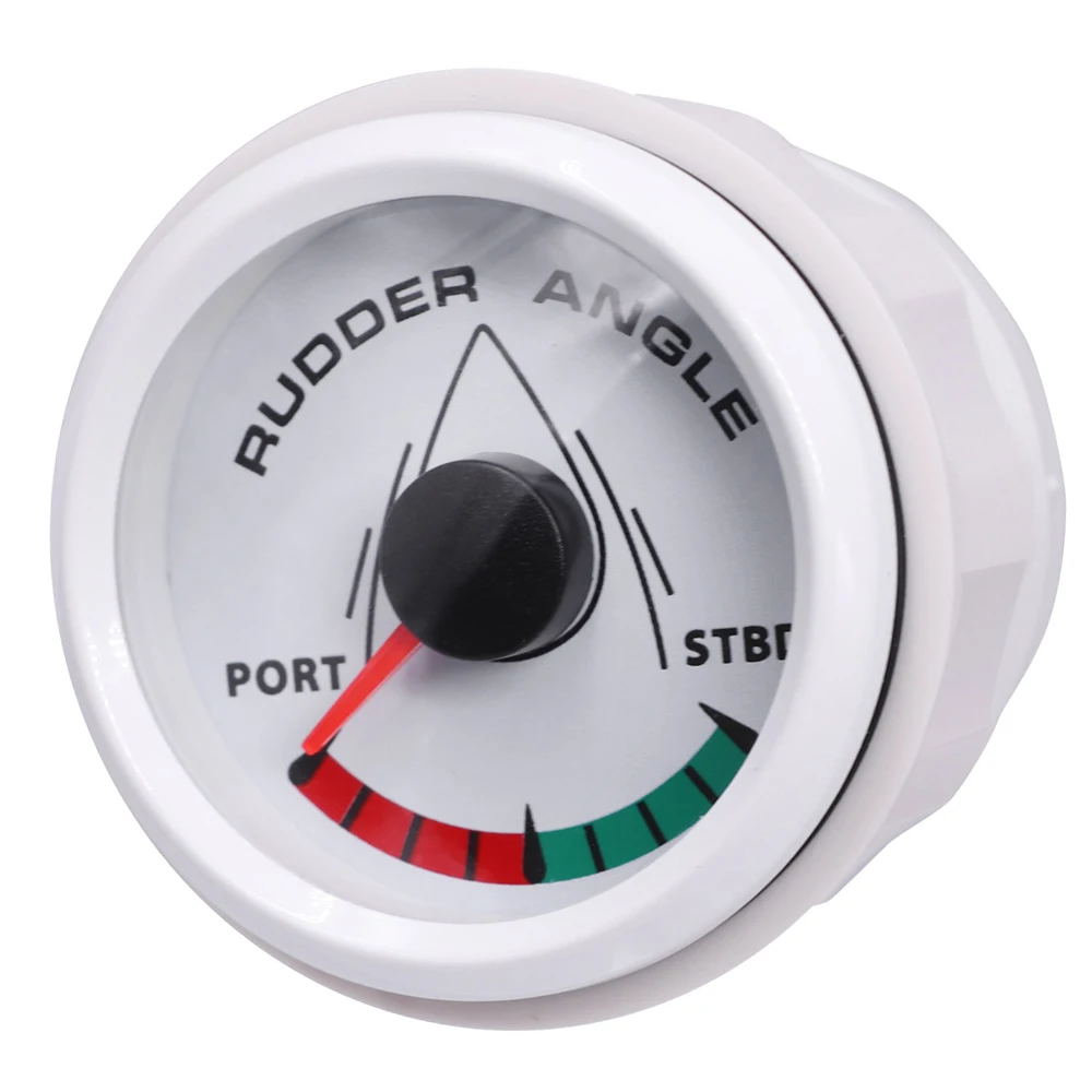 

White Rudder Angle Indicator Gauge Sensor For Marine Boat 0-190 Ohms with 8 color light DC 12V/24V