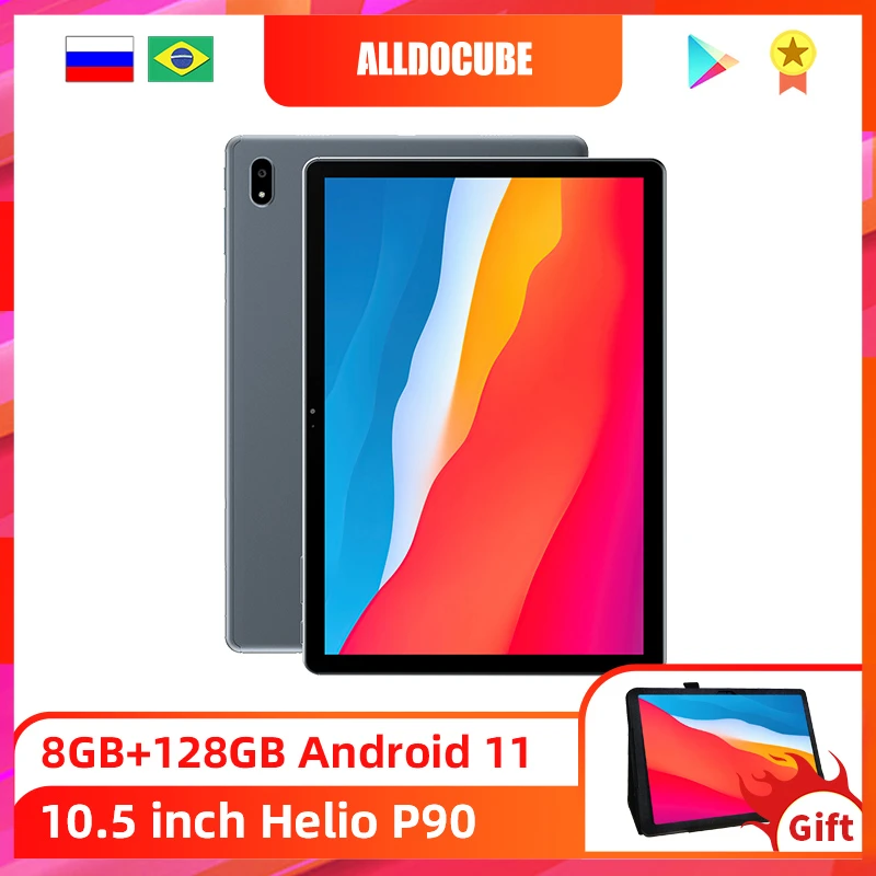 ALLDOCUBE X Game 10.5 Inch Android 11 Tablet PC 8GB UFS RAM 128GB ROM Tablets 1920*1280 4G LTE phonecall MTK P90 2K IPS tablets