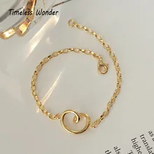 Нестареющие чудо-925 пробы серебряные браслеты с вырезом в форме сердца женские ювелирные изделия панк готический подарок Boho Ins милые Kpop Новинка 2517