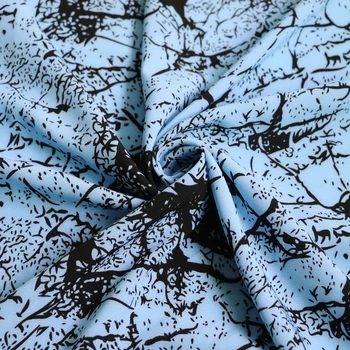 

100cm*150cm Future Geometric Design Chiffon Crepe Fabric For Dress Shirt Diy