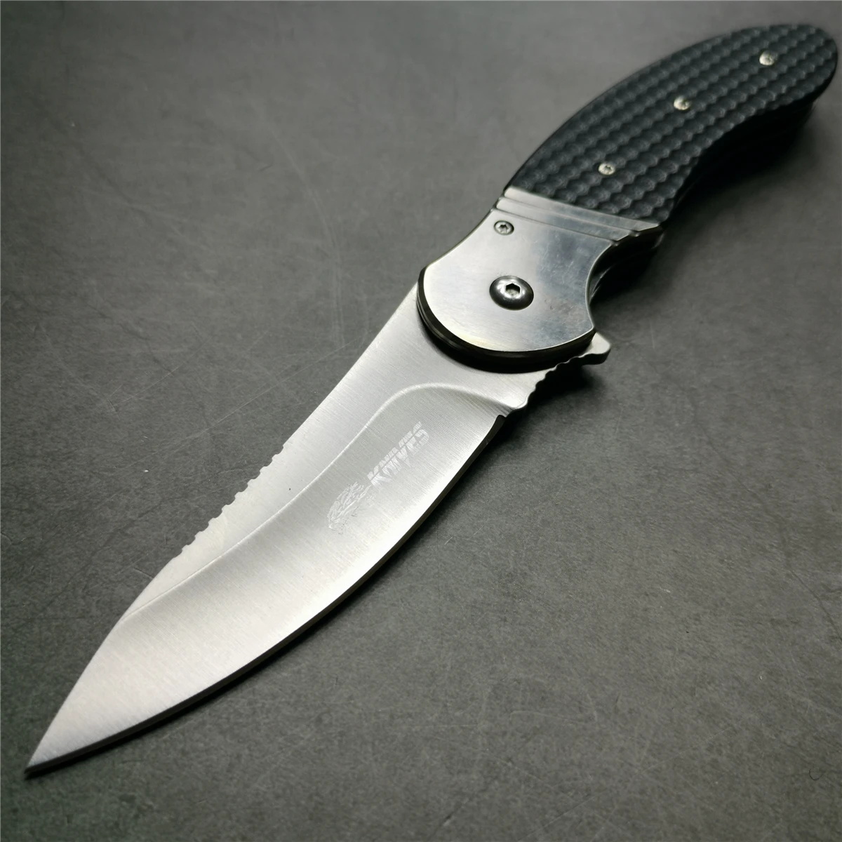 12 шт./лот 9 &quotножи 55 56HRC Черный G10 Ручка 5Cr13 стальное лезвие складной нож простые