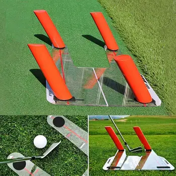 

PC Golf Alignment Trainer Aid Swing Training Speed Trap Practice Tool Base V4K7