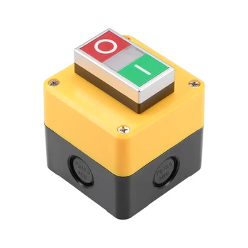 

uxcell 1 Pcs Push Button Switch Station Momentary 1NC 1NO Green and Red Switch 72 x 72 x 86mm for Contactor, Relay