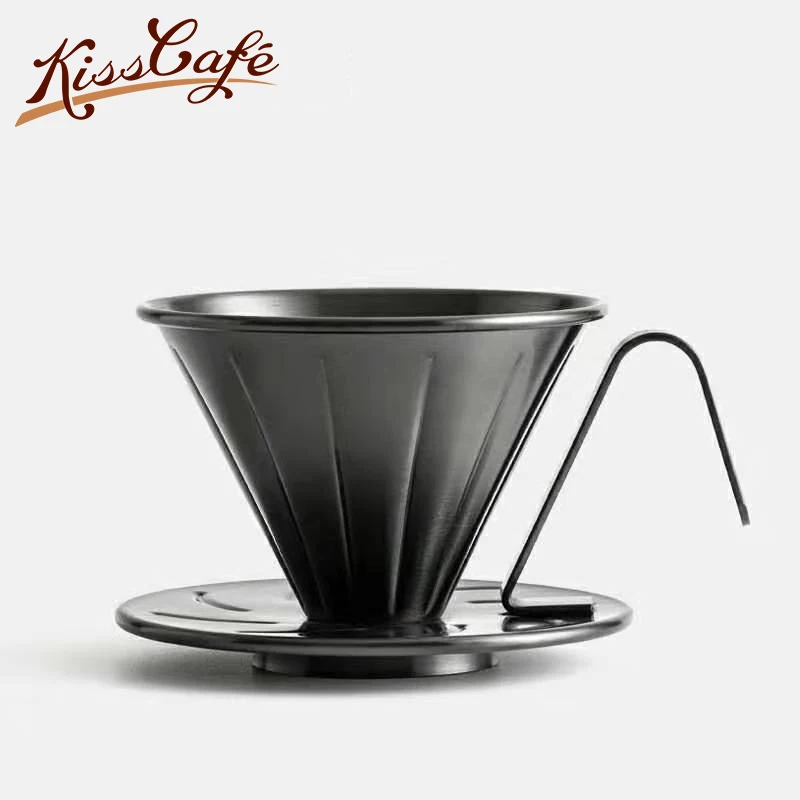 V60 фильтр для кофе эспрессо из нержавеющей стали капельница фильтр держатель чашки Твердые капельная Кофеварка бытовые кухонные аксессуары