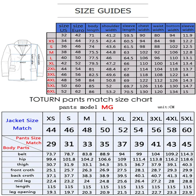 Wedding Mens Slim Homme|Suits 