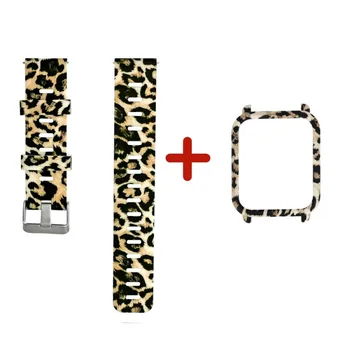 

Colored Camouflage pattern Smartwatch Case/ Band Combo, For Huami Amazfit Bip Protector Cases/ Replacement Silicone Adjustable
