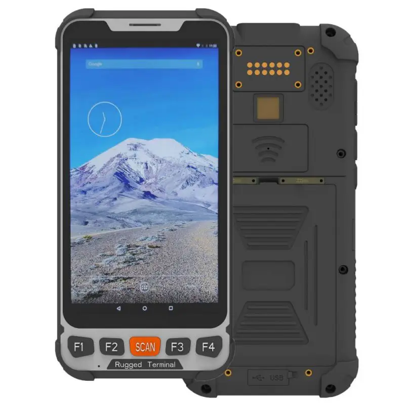Прочный планшет Handhelds PDA 5 дюймов Windows 10 OS RAM 4 Гб ROM 64 4G LTE промышленный | Компьютеры и