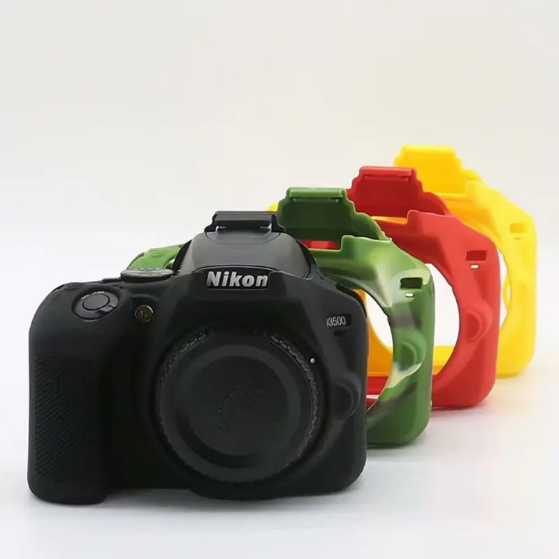 Износостойкий мягкий силиконовый защитный чехол для камеры Сумка для Nikon D3500 резиновый чехол Аксессуары для камеры