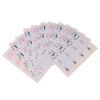 

60pcs=5sheets ONE First Birthday Sealing Stickers Gifts Bag Labels Baby Shower Supplies Boy/girl