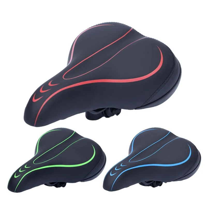 

Bicycle Inflatable Cusion Saddle Large Butt Seat Cushion Shock Absorbers Shock Absorption Comfortable Spinning Saddle Accessorie