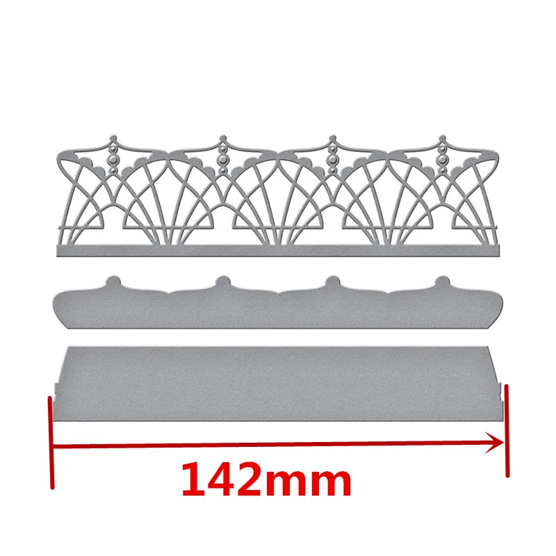 Вырубные штампы для изготовления скрапбукинга, край поздравительной открытки, кружевная пустотелая граница, металлические Вырубные штампы, трафаретная рамка, штампы для тиснения