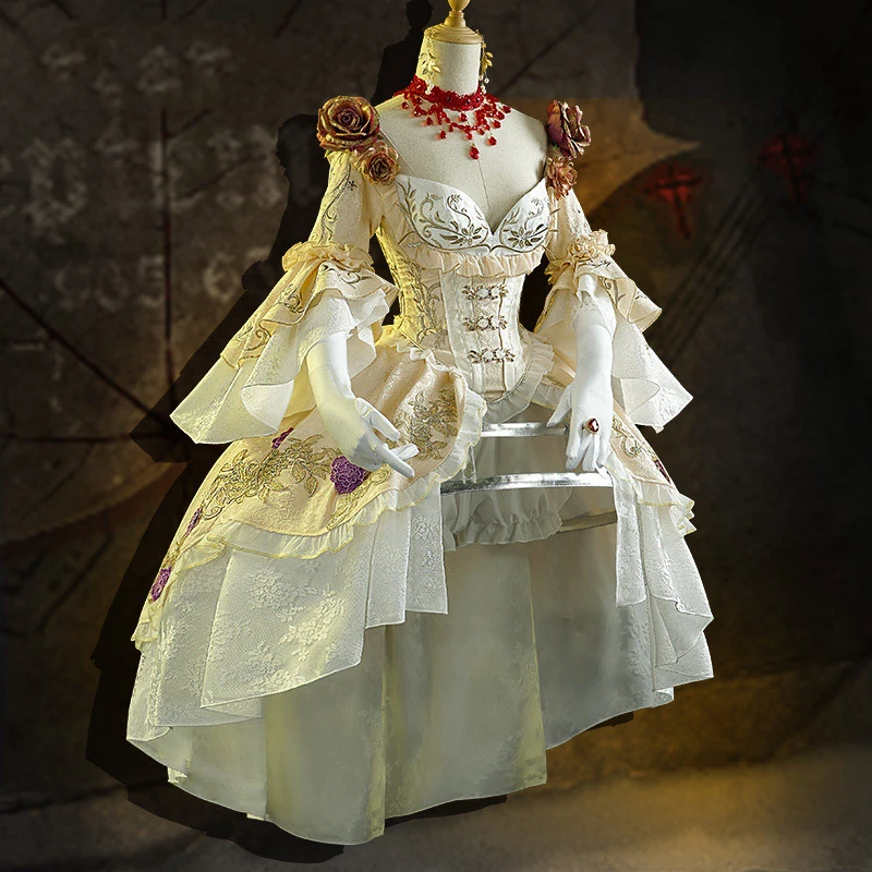 Игра идентичность V Mrs Red Madame Blood Feast Marie Game Palace платье элегантный карнавальный