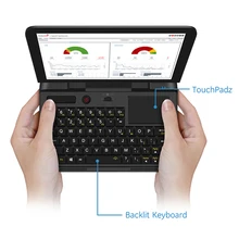 Barato bolso portátil netbook computador portátil portátil portátil gpd micropc 6 Polegada rj45 rs232 hdmi-compatível com windows 10 pro 8g ram retroiluminado