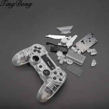 

PS4 V1 Controller Custom Clear Transparent Housing Shell Cover Case Repair Mod Kit For Sony Playstation 4 PS 4 Limited Edition