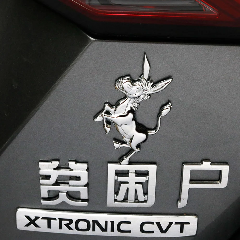 3d金属ロバ車エンブレムステッカークローム自動バッジステッカーバンパー用suvトラックオートバイ Car Stickers Aliexpress