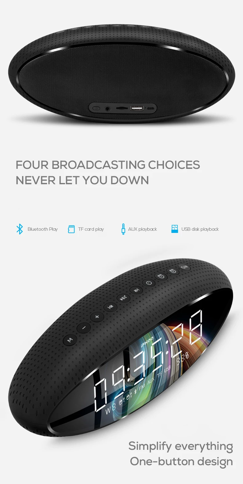 IF-Q3 Мини Bluetooth динамик беспроводная HIFI колонка с объемным звуком Встроенный микрофон Портативный динамик поддержка TF USB FM AUX Быстрая