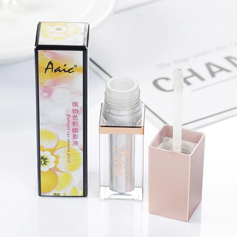 

Aaic Brand colorful colors Eye shadow Pearl light Flash film durable and easy to color Lying silkworm eyeshadow solution