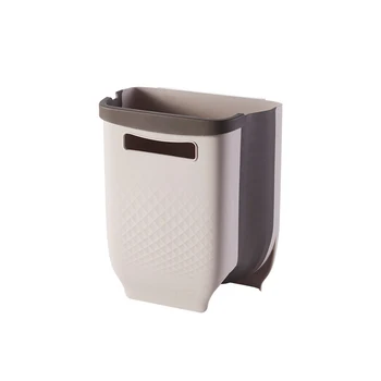 

Multifunctional Folding Trash Can Kitchen Living Room Wall-mounted Telescopic Invisible Trash Can Storage Drawer Car Trash Can