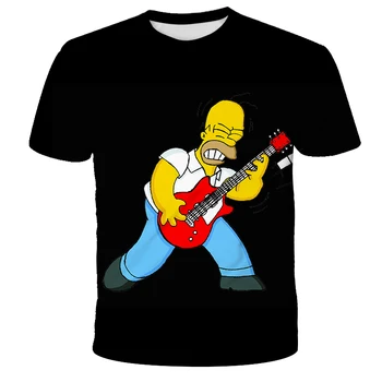 

Cross-border new hot trend t-shirt 3D digital printing Simpson adult children's short-sleeved t-shirt