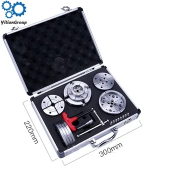 

5.5 inch Woodworking chuck set High Quality 4 jaw self centering Scroll chuck woodworking lathe chucks umbrella gear