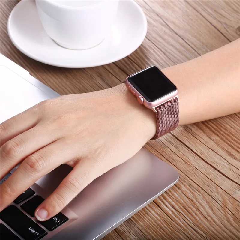 Ремешок-петля для часов Apple Watch 44 мм 40 мм iWatch 42 мм 38 мм из нержавеющей стали ремешок для часов Apple watch 5 4 3 2 1