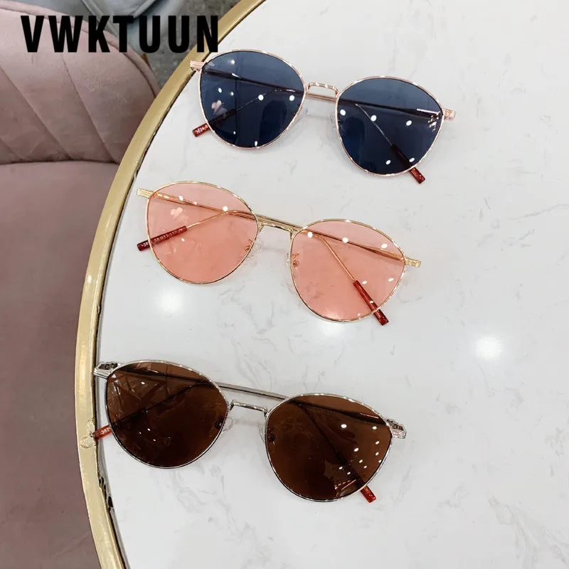 

Солнцезащитные очки VWKTUUN женские, в металлической оправе, с защитой UV400