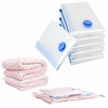 Бытовой вакуумный мешок для хранения одежды мешок с прозрачным краем складной клапан сжатый Органайзер Сохранение Пакет с насосом