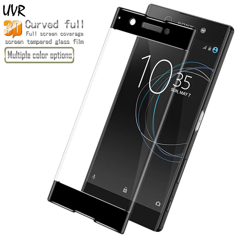 Закаленное стекло с полным покрытием для Sony Xperia XA1 XA2 Plus 3D изогнутое Защитное