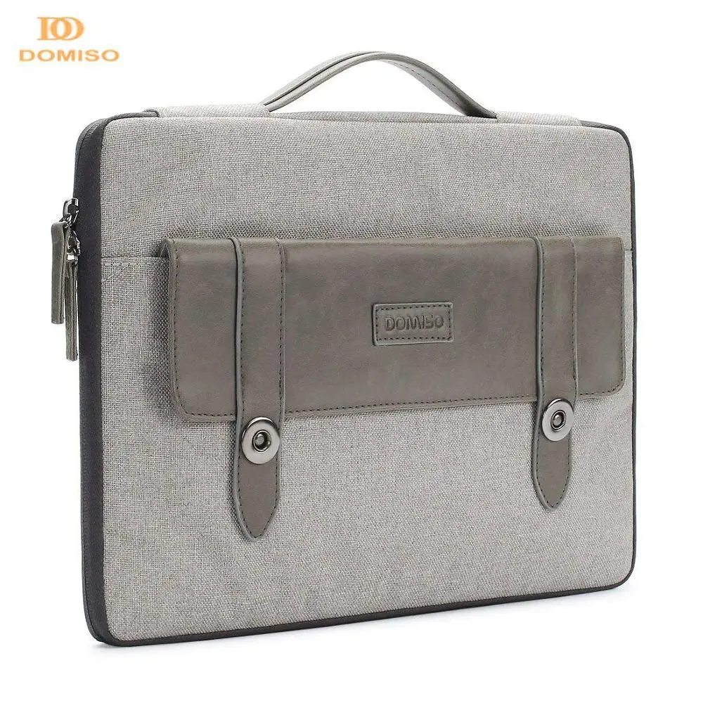 

DOMISO 14 Inch Laptop Sleeve Case Unique Computer Handbag Pouch Cover Notebook Bag for 14" Lenovo HP Acer ASUS DELL Grey