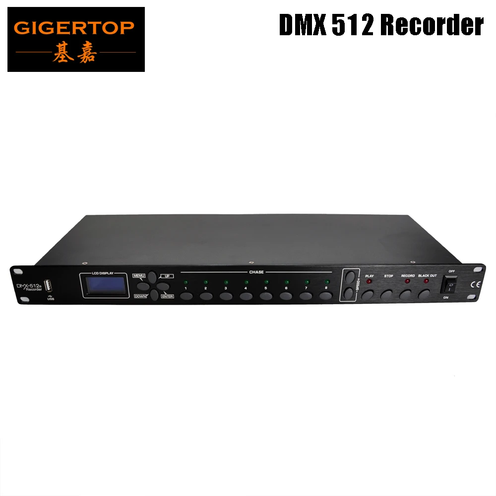 Gigertop TP-D1342/TP-D1343 1U DMX 512 рекордер/светильник Панель управления Программа магазин Запуск консоли для KTV/клуба/дискотеки - Цвет: 512 DMX recorder