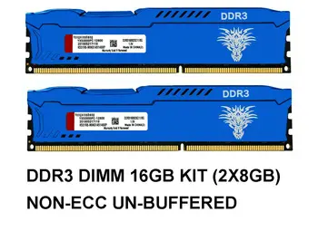 

2PCS 8GB PC3-12800 DDR3 1600MHz 240Pin CL11 DIMM Desktop Memory 1.5V RAM Computer parts memoria