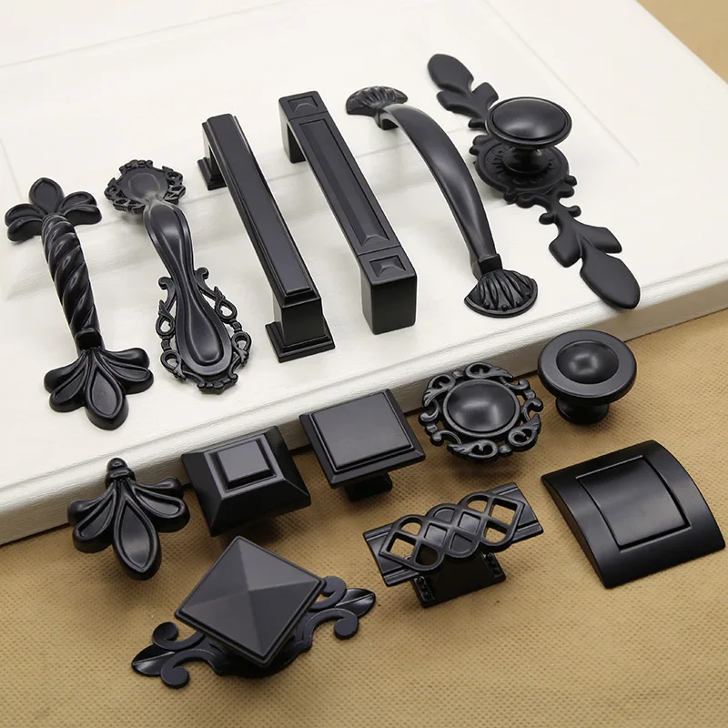 

Black Handles for Furniture Cabinet Knobs and Handles Kitchen Handles Drawer Knobs Cabinet Pulls Cupboard Handles Knobs