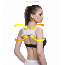 Women Posture Corrector Device Comfortable Back Support Braces Shoulders Chest Belt Ladies Solid color Camel strap support strap