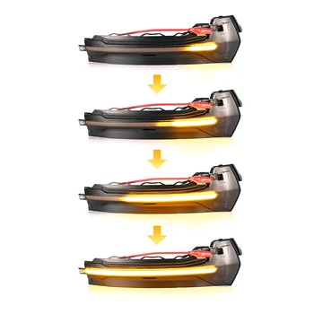

2 Pieces for Audi A3 S3 8V RS3 Dynamic Scroll LED Turn Signal Light 2014 2015 Rearview Mirror Indicator Blinker Sweeping