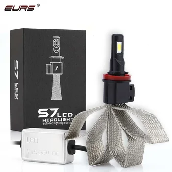 

EURS(TM) 2PCS Super Bright LED Car Headlights H7 H4 H3 H8/H9/H11 9005 9006 H1 H27/880 Lamps Auto Front Bulbs Fog Lamps