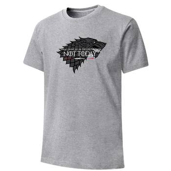 

Tv Show Game Of Thrones Men T Shirt Fashion Round Collar Shirt Winter Is Coming Print Men'S Tees Tops Not Today Mens T-Shirt