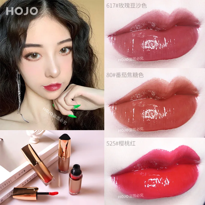 

6 colors lip tint Makeup Lip Gloss Long Lasting Matte Moisturizing Liquid Lipstick Women Small gold tube Sexy Red Cosmetics