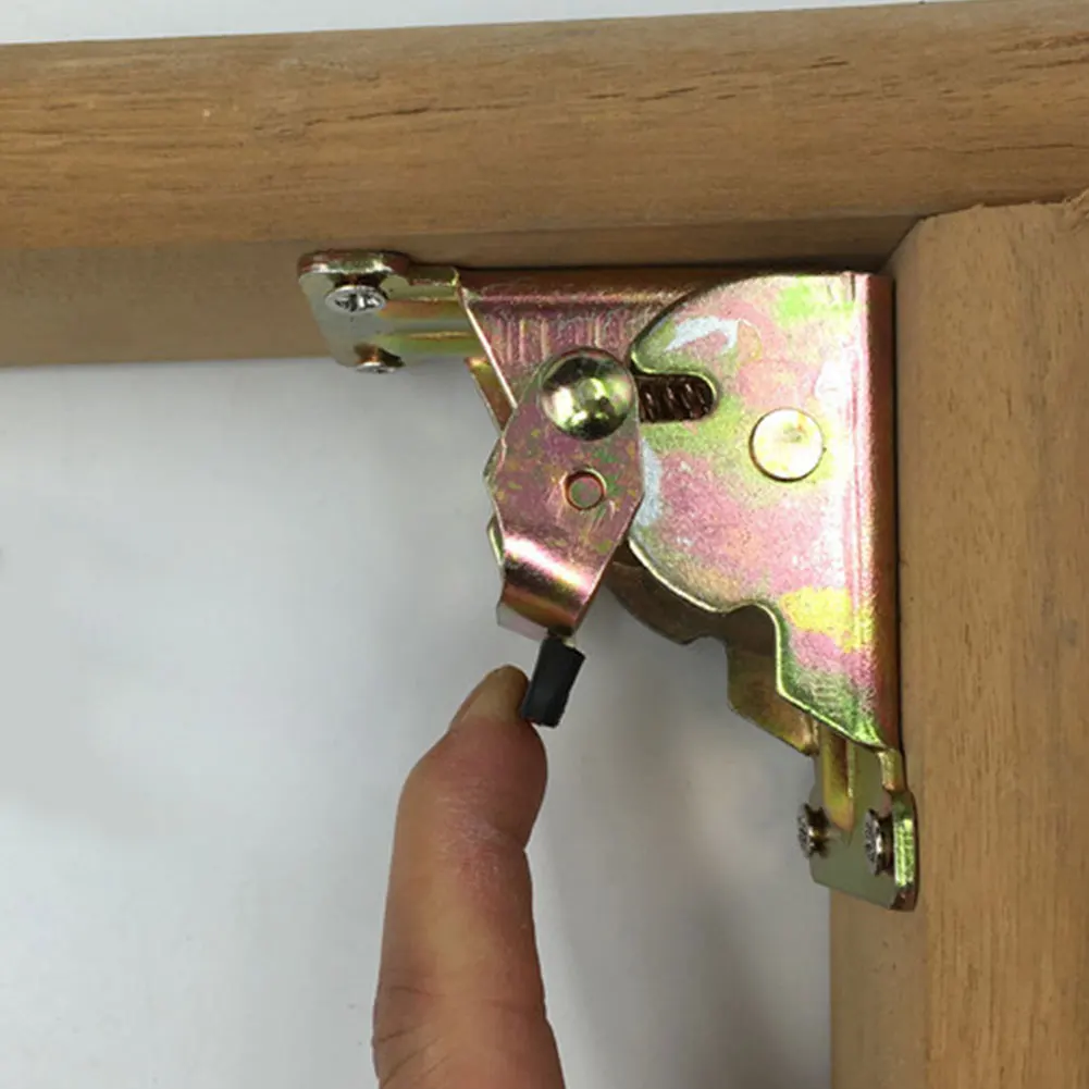 

90 Degrees Easy Install Furniture Lift Support Hinge Cabinet Folding Self Locking Practical Dining Table Hardware Steel