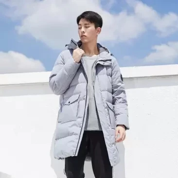  Xiaomi ULEEMARK Male Thicken Medium and long section Down jacket 80% duck down Windproof waterproof
