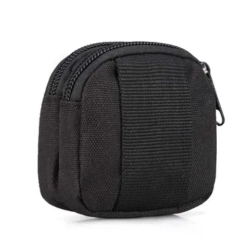 

Small Outdoor Pouch,Mini Purse Organizer Army Molle Gear Waterproof Dual Layer Pockets Nylon EDC Utility Gadget Outdoor Waist