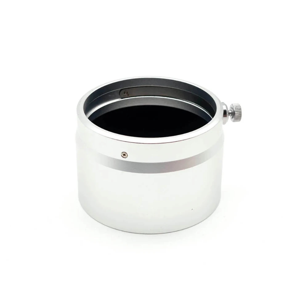 Фотобленда металлическая для Olympus M.ZUIKO DIGITAL ED 75 мм f/1 8 серебристая|lens hood|metal lens hoodlens
