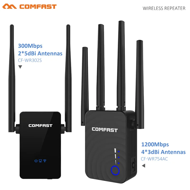 Long Range Extender 802.11ac Wireless WiFi Repeater Wi Fi Booster 2.4G/5Ghz Wi-Fi Amplifier 300/1200 M Wifi router Access point