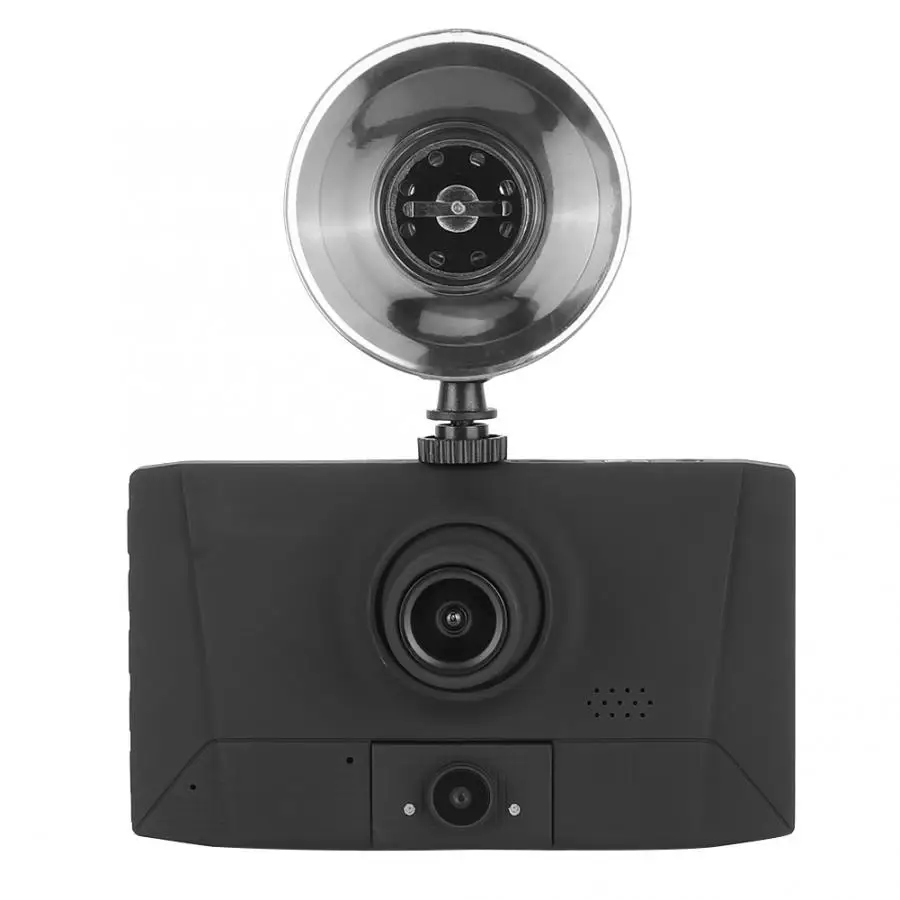 Видеорегистраторы для автомобилей тире Камера HD 4 в Ночное видение 3-реверсирования объектива Видео камера приборной панели автомобиля вождения Регистраторы 170 градусов угол обзора объектива
