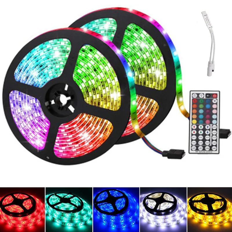 Светильник ная лента RGB 5050 гибкая светодиодная та 30 светодиодов/м 5 м Диодная