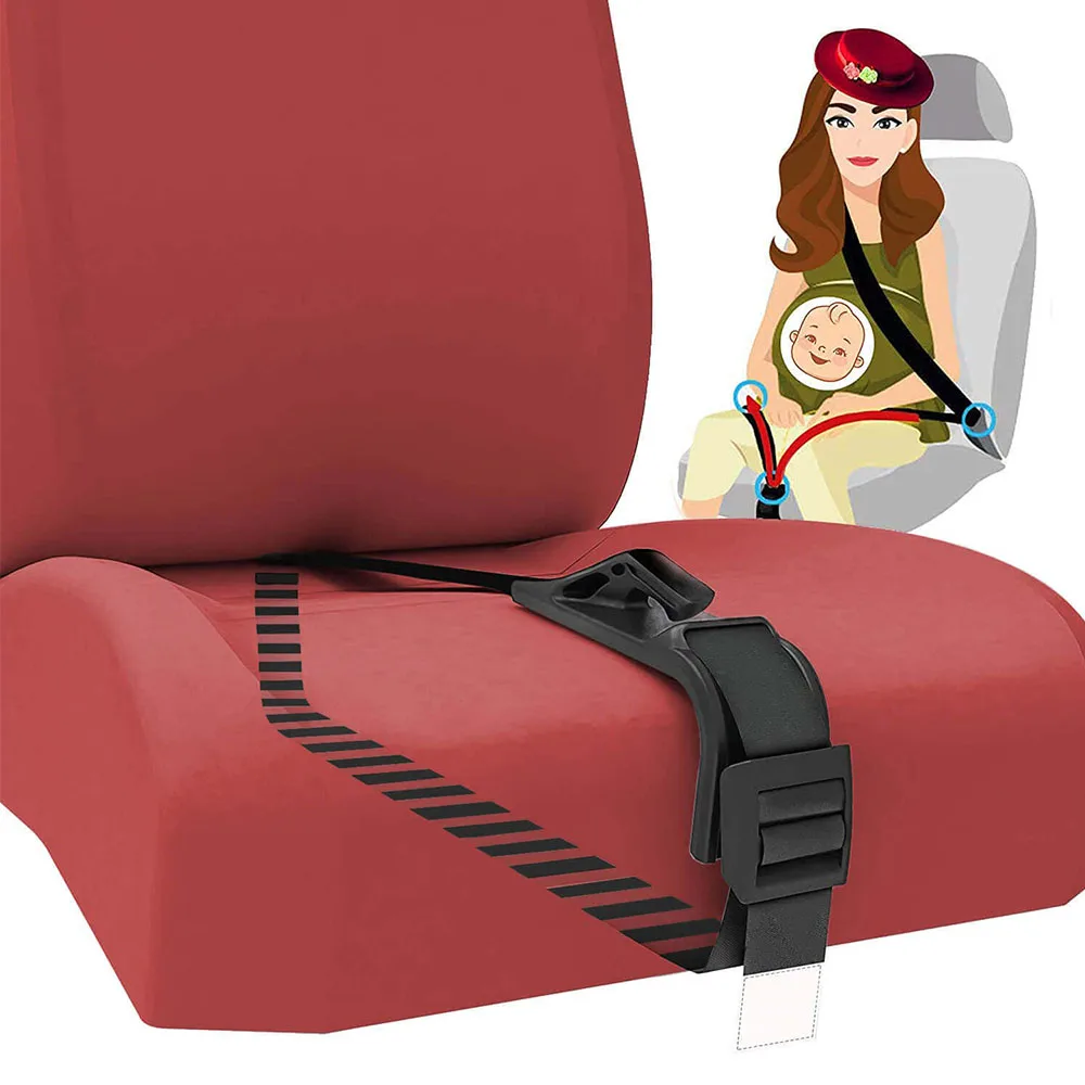 

Pregnancy Bump Strap Comfort Seat Cover Adjustable Seat Belt Extender Pregnant Women Driving Protect Unborn Baby Brace Protector