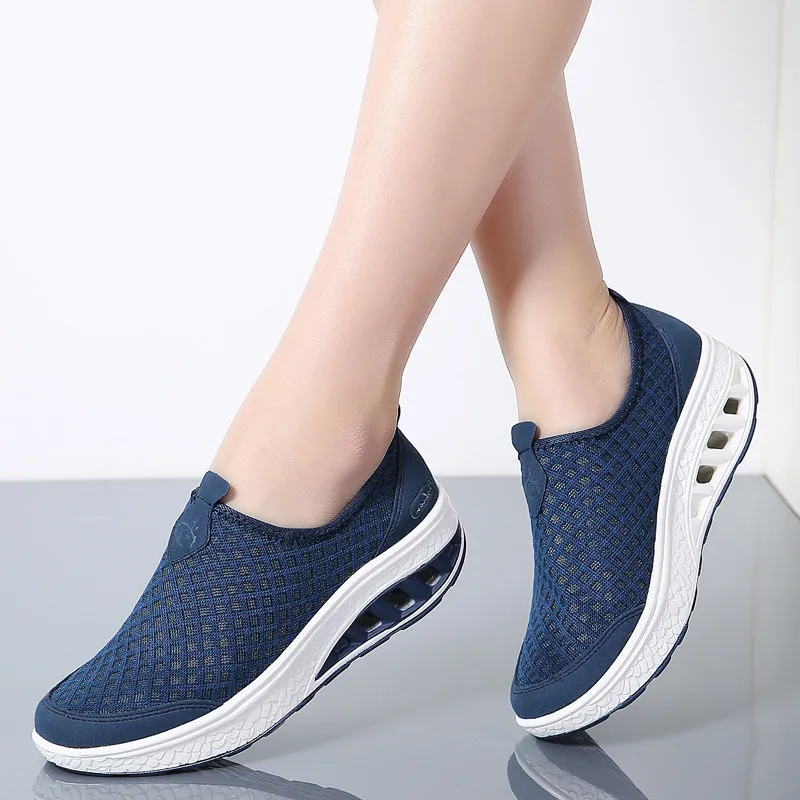 

2019 Summer Platform Women Sneakers Shoes Slip On Moccasins Shoes Woman Thick Soled Ladies Shoes For Women Flats Creepers