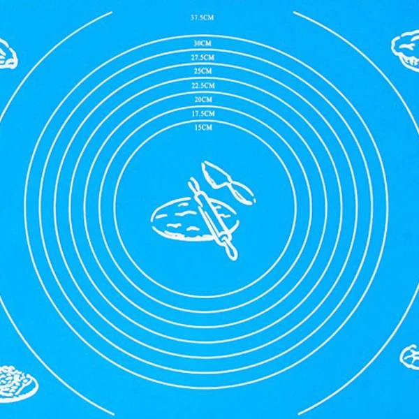 ABSS-многоразовый антипригарный силиконовый коврик для выпечки кондитерских изделий с измерениями для домохозяек, любителей приготовления пищи