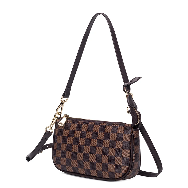 

KYYSLO Chessboard Portable Female Messenger Bag Korean Version of Women Shoulder Crossbody Ladies Mobile Phone Bag Handbag